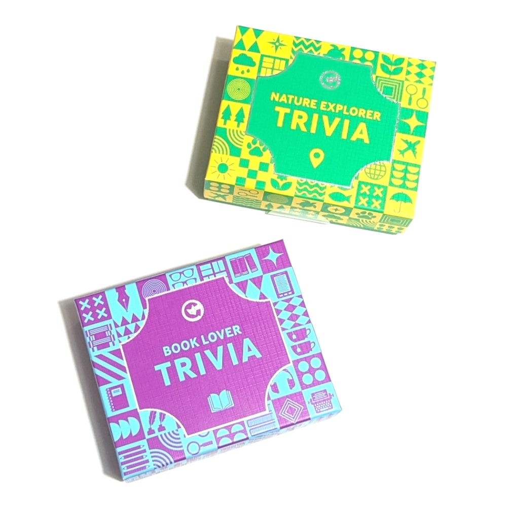 Ginger Fox Games | 2 Trivia Card Games | Book Lover | Nature Explorer